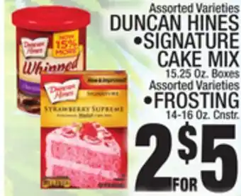 C Town Duncan hines • signature cake mix offer