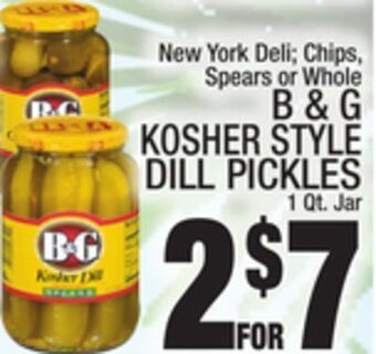 C Town B & g kosher style dill pickles offer