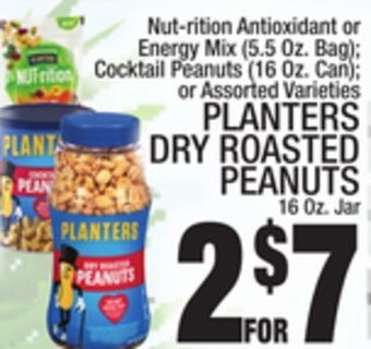 C Town Planters dry roasted peanuts 16 oz. jar offer