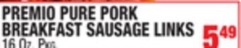 C Town Premio pure pork breakfast sausage links offer