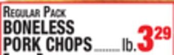 C Town Boneless pork chops offer