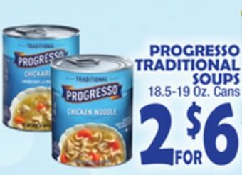 Bravo Supermarkets Progresso traditional soups offer