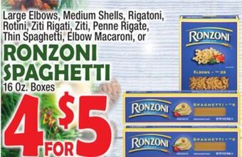 Bravo Supermarkets Ronzoni spaghetti offer