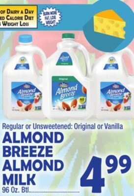 Bravo Supermarkets Almond breeze almond milk offer