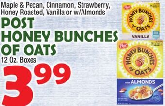 Bravo Supermarkets Post honey bunches of oats offer