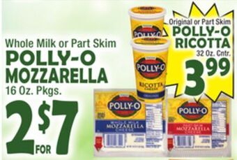 Bravo Supermarkets Polly-o mozzarella offer