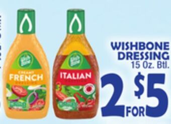 Bravo Supermarkets Wishbone dressing offer