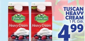 Bravo Supermarkets Tuscan heavy cream offer