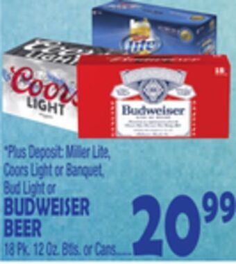 Bravo Supermarkets Budweiser beer offer