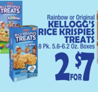 Bravo Supermarkets Kellogg's rice krispies treats offer