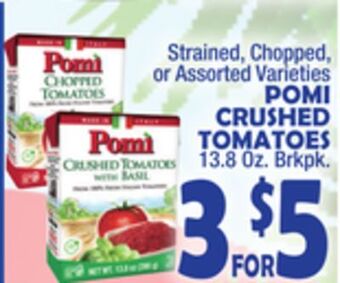 Bravo Supermarkets Pomi crushed tomatoes offer