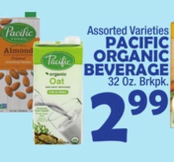 Bravo Supermarkets Pacific organic beverage offer
