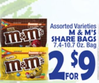 Bravo Supermarkets M & m' s share bags offer