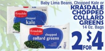 Bravo Supermarkets Krasdale chopped collard greens offer
