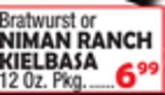 Bravo Supermarkets Niman ranch kielbasa offer
