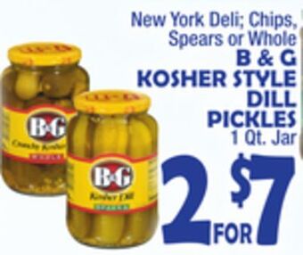 Bravo Supermarkets B & g kosher style dill pickles offer