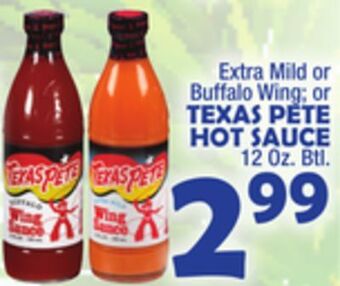 Bravo Supermarkets Texas pete hot sauce offer