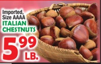 Bravo Supermarkets Italian chestnuts offer