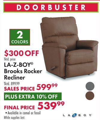 Boscov's La-z-boy® brooks rocker recliner offer