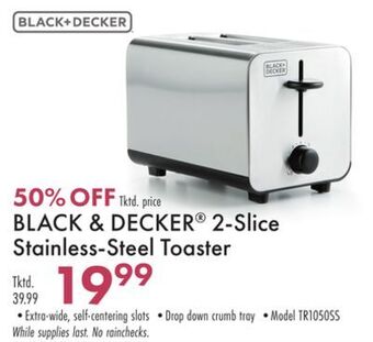 Boscov's Black & decker® 2-slice stainless-steel toaster offer