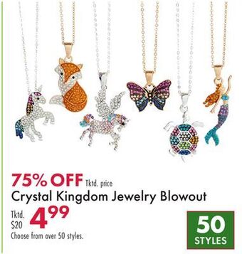 Boscov's Crystal kingdom jewelry blowout offer