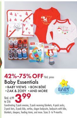 Boscov's Baby essentials offer