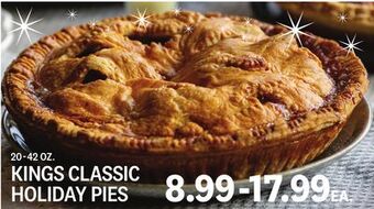 Kings Food Markets Kings classic holiday pies offer