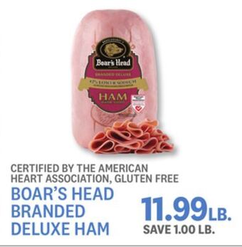 Kings Food Markets Boar's head branded deluxe ham offer