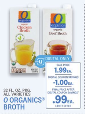 Kings Food Markets O organics® broth offer
