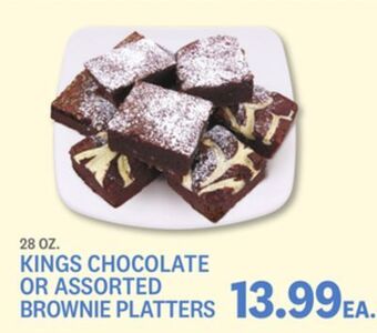 Kings Food Markets Kings chocolate or assorted brownie platters offer