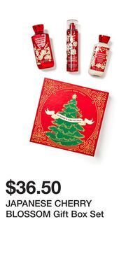 Bath & Body Works Japanese cherry blossom gift box set offer