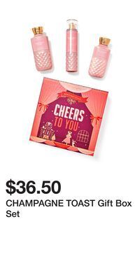 Bath & Body Works Champagne toast gift box set offer