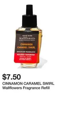 Bath & Body Works Cinnamon caramel swirl wallflowers fragrance refill offer
