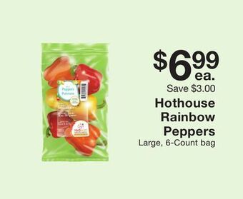 Fairway Store Market Hothouse rainbow peppers offer