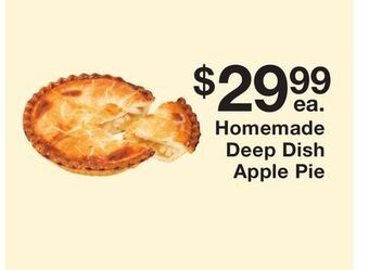 Fairway Store Market Homemade deep dish apple pie offer