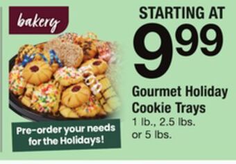 ACME Gourmet holiday cookie trays offer