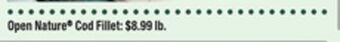 ACME Open nature® cod fillet offer