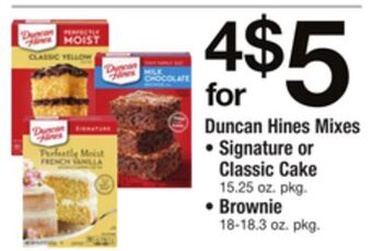 ACME Duncan hines mixes offer