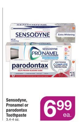 ACME Sensodyne, pronamel or parodontax toothpaste offer