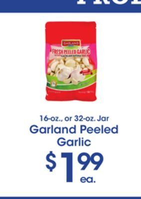 Price Rite Garland peeled garlic offer