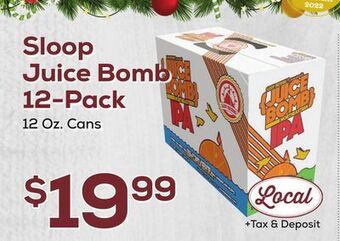 DeCicco & Sons Sloop juice bomb 12-pack offer