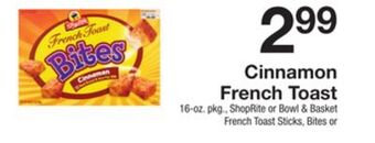 The Fresh Grocer Cinnamon french toast offer