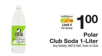 The Fresh Grocer Club soda 1-liter offer