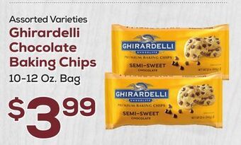 DeCicco & Sons Ghirardelli chocolate baking chips offer