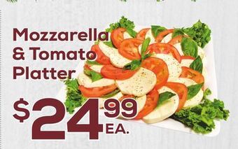 DeCicco & Sons Mozzarella & tomato platter offer