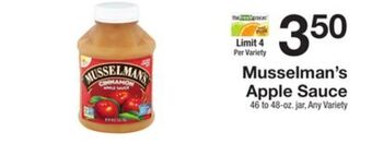 The Fresh Grocer Apple sauce offer