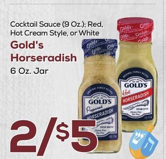 DeCicco & Sons Gold's horseradish 6 oz. jar offer