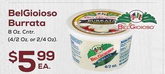 DeCicco & Sons Belgioioso burrata offer