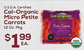DeCicco & Sons Cal-organic micro petite carrots offer