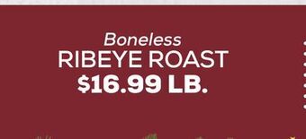 DeCicco & Sons Boneless ribeye roast offer